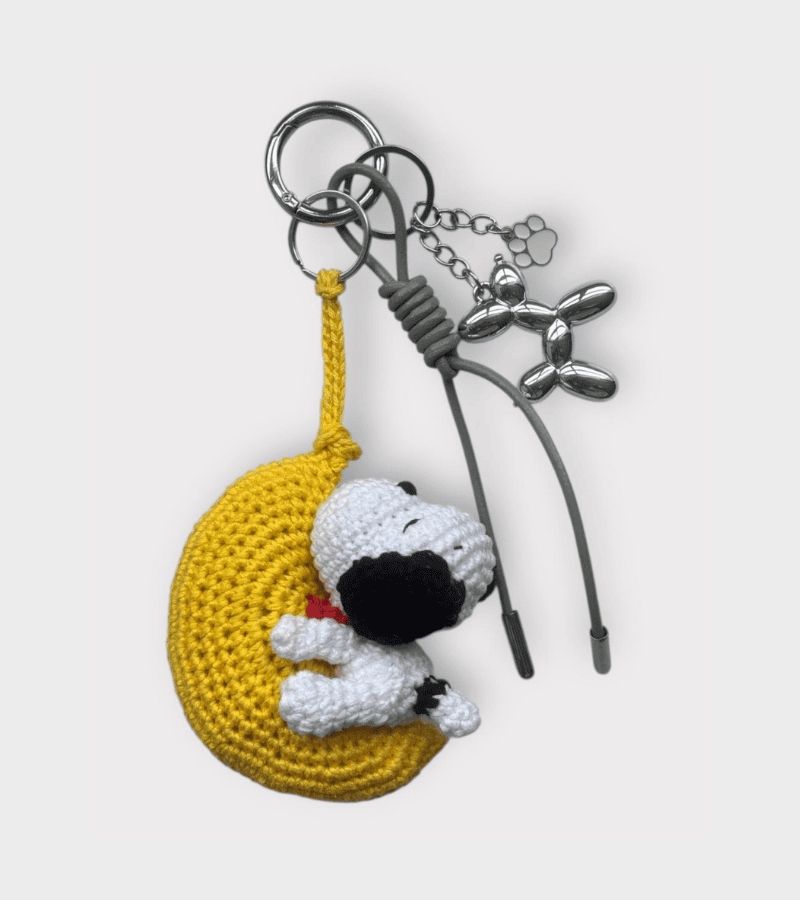 Key & bag charm Snoopy en la Luna