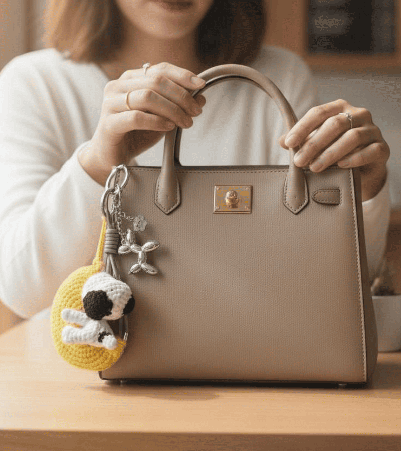 Key & bag charm Snoopy en la Luna