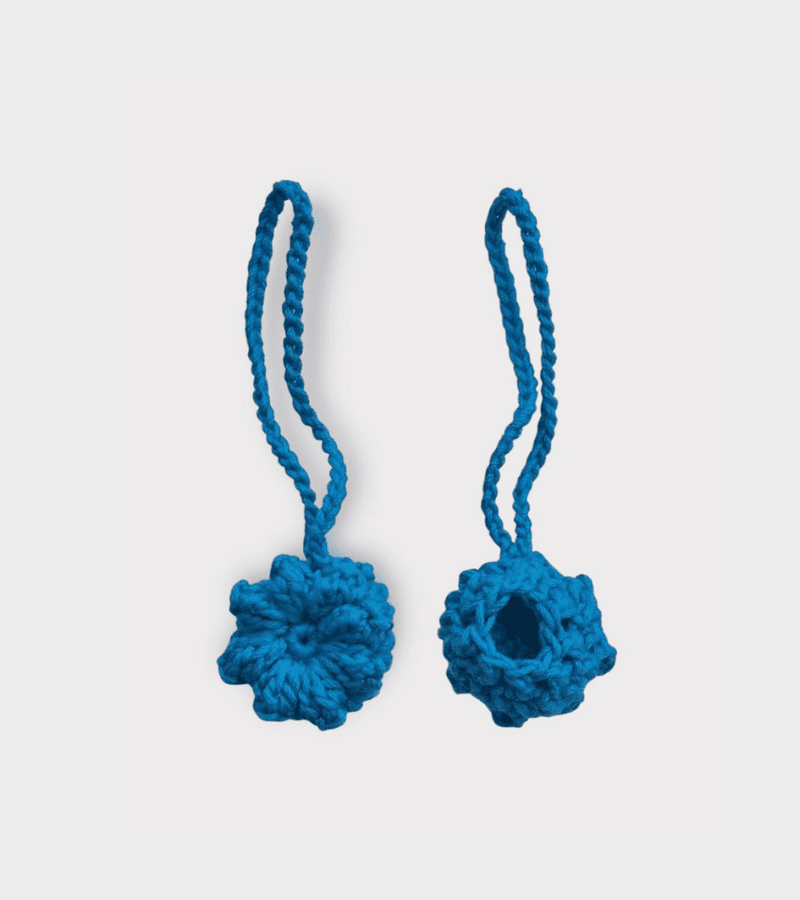 Airtag Keeper Charm Flor azul