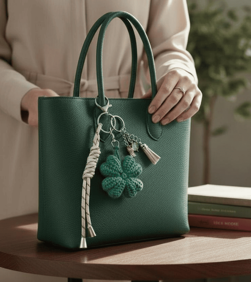 Key & bag charm Trébol